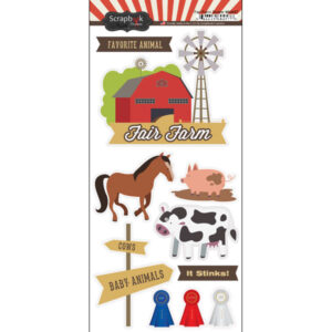 SCRAPBOOK CUSTOMS STICKER FAIR FARM