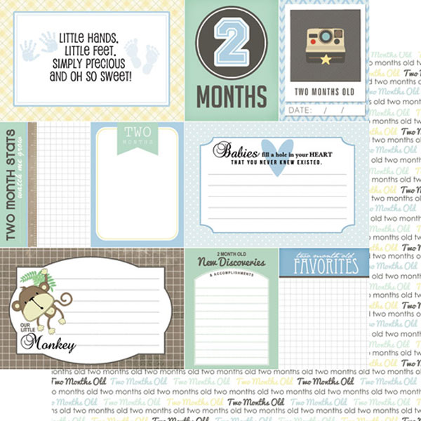 SCRAPBOOK CUSTOMS 12X12 BABY BOY 2ND MONTH SCRAPBOOK CUSTOMS 12X12 BABY BOY 2ND MONTH