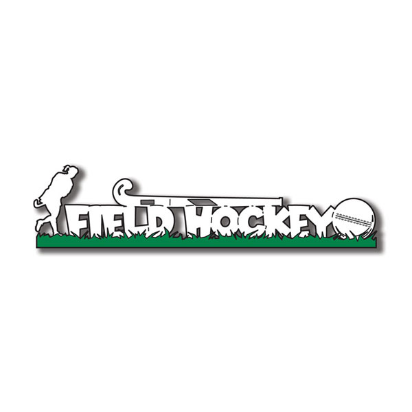 SCRAP CUSTOMS LASER DIE TITLE FIELD HOCKEY