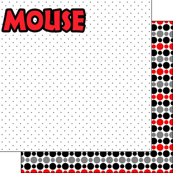 SCRAPBOOK CUSTOMS 12X12 MAGIC MOUSE BOY RIGHT