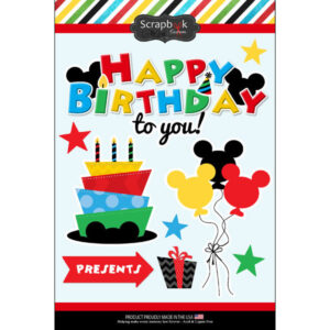 SCRAPBOOK CUSTOMS MAGICAL BIRTHDAY STICKER