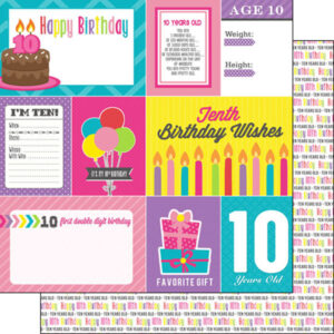 SCRAPBOOK CUSTOMS 12X12 10TH BIRTHDAY GIRL JOURNAL
