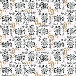 SCRAPBOOK CUSTOMS 12X12 ZOO BUDDIES ELEPHANT