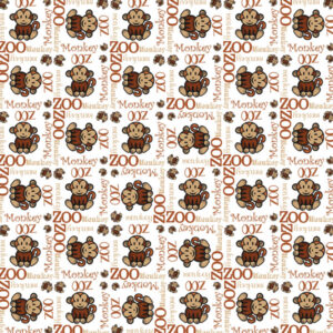 SCRAPBOOK CUSTOMS 12X12 ZOO BUDDIES MONKEY