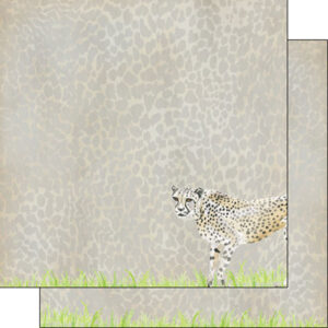 SCRAPBOOK CUSTOMS 12X12 SAFARI CHEETAH