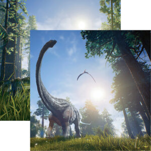 REMINISCE DINO LAND 12X12 PREHISTORIC WORLD