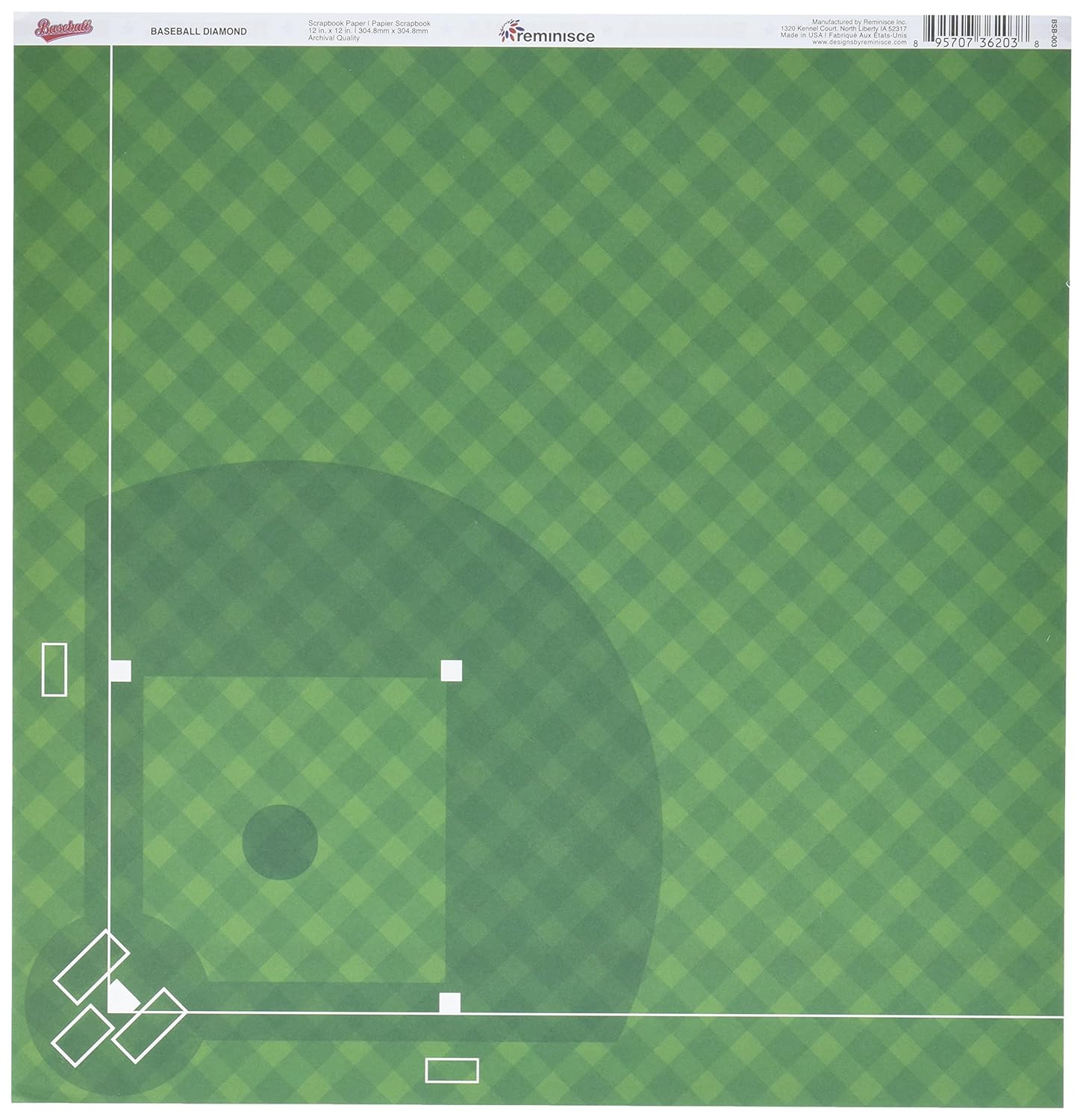 REMINISCE BASEBALL 12X12 DIAMOND