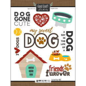 SCRAP CUST STICKER MY SWEET DOG