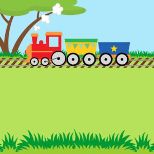 SCRAPBOOK CUSTOMS 12X12 KIDDIE TRAIN