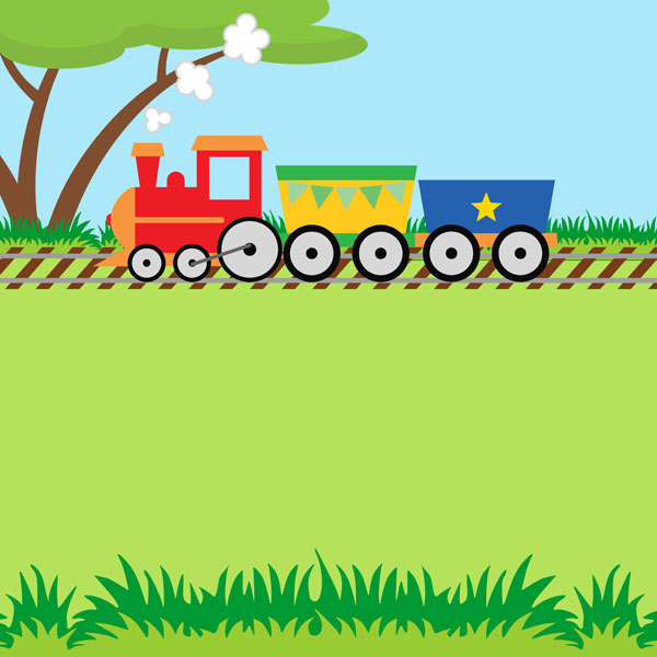 SCRAPBOOK CUSTOMS 12X12 KIDDIE TRAIN