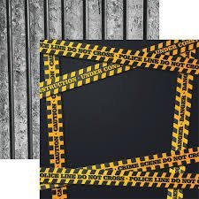 REMINISCE POLICE 12X12 CRIME TAPE