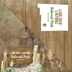 SCRAPBOOK CUSTOMS 12X12 CARLSBAD CAVERNS NATIONAL PARK