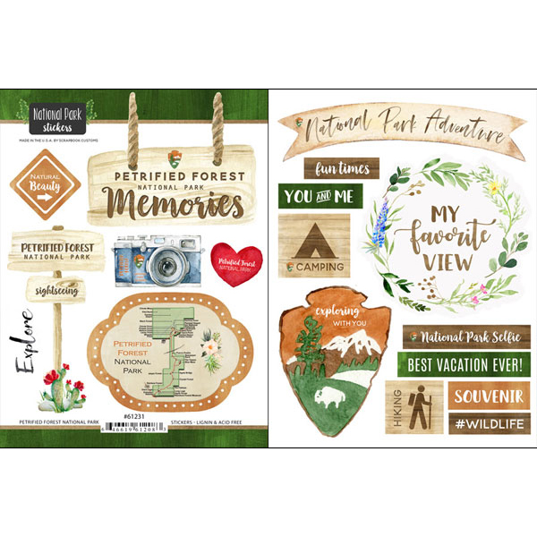 SCRAPBOOK CUSTOMS PETRIFIED NATIONAL PARK