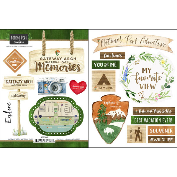 SCRAPBOOK CUSTOMS GATEWAY ARCH NATIONAL PARK