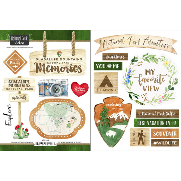 SCRAPBOOK CUSTOMS ROCKY MOUNTAION NATIONAL PARK