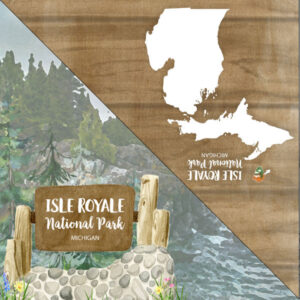 SCRAPBOOK CUSTOMS 12X12 ISLE ROYALE NATIONAL PARK