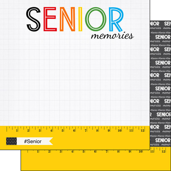 SCRAPBOOK CUSTOMS 12X12 SENIOR RULER