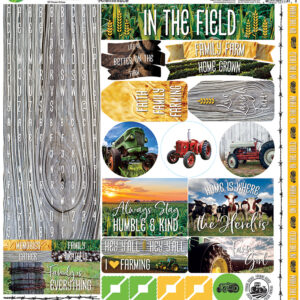 REMINSCE IN THE FIELD 12X12 STICKERS