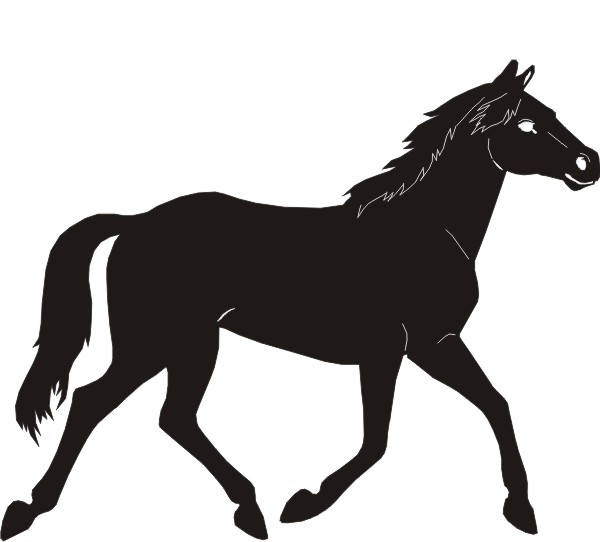 Petticoat Parlor Horse Black
