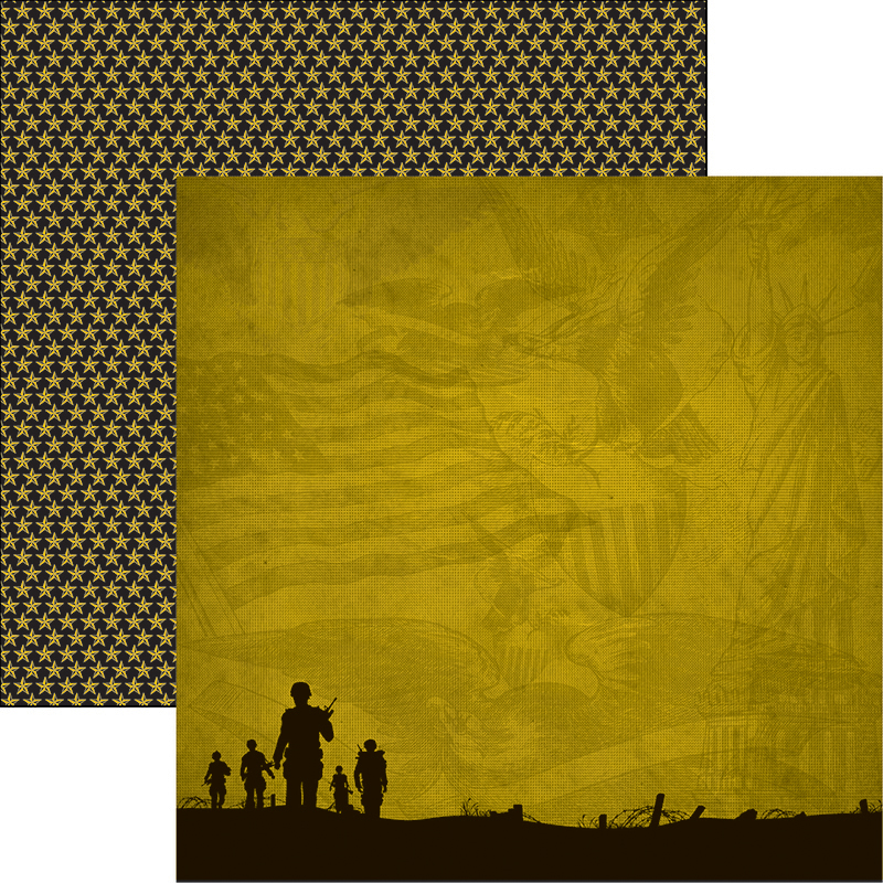 REMINISCE ARMY 12X12 ARMY BRAVE