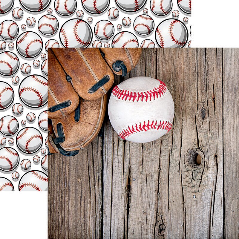 REMINISCE GAME DAY 12X12 BASEBALL BASEBALL 2
