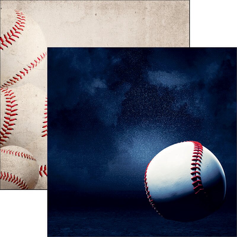 REMINISCE GAME DAY 12X12 BASEBALL BASEBALL 3