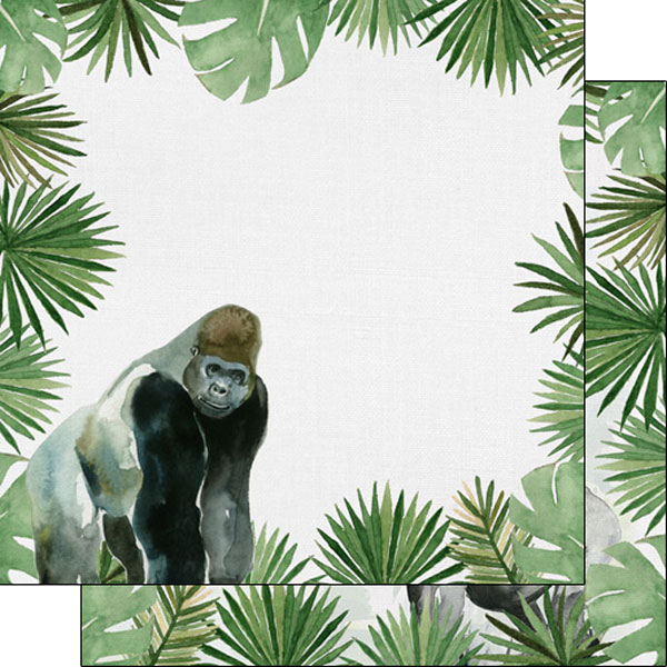 SCRAPBOOK CUSTOMS GORILLA SAFARI 12X12