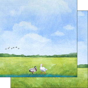 SCRAPBOOK CUSTOMS 12X12 DUCK WATERCOLOR