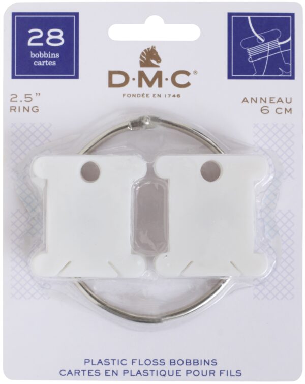 DMC Corp Floss Bobbins With Ring DMC Corp Floss Bobbins With Ring