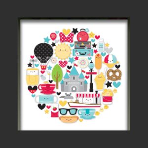 DOODLEBUG SHADOW BOX INSERT FUN AT THE PARK