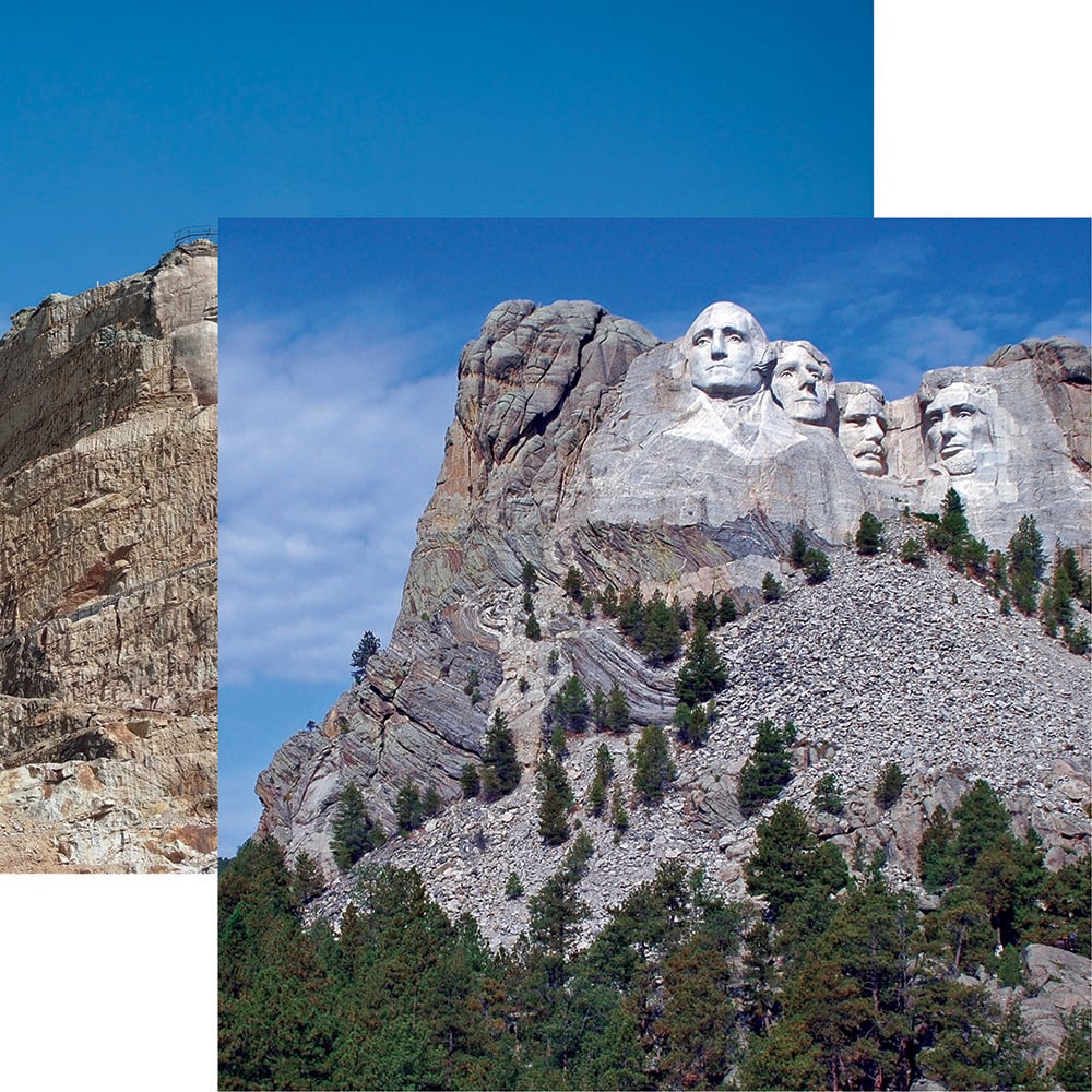 REMINISCE THE BLACK HILLS 12X12 MOUNT RUSHMORE