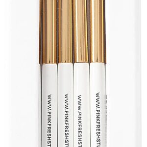 PINKFRESH BLENDING BRUSHES 1/4" ROUND SET OF 6 BRUSHES