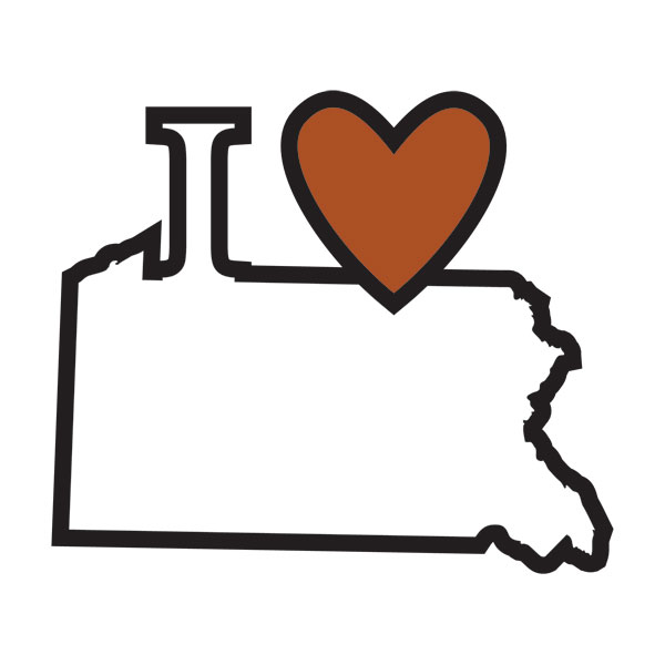 SCRAPBOOK CUSTOMS LASER I LOVE PENNSYLVANIA