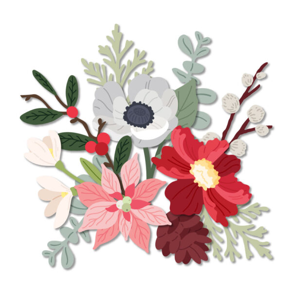 Honey Bee Lovely Layers: Mini Holiday Florals Honey Cuts