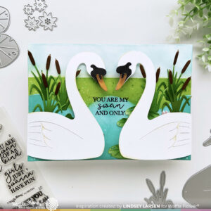 Waffle Flower Die Intertwined Swans