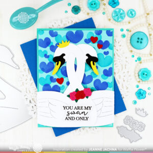 Waffle Flower Die Intertwined Swans