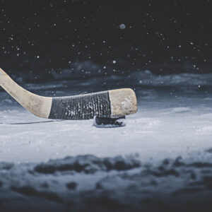 Reminisce Let's Play Hockey 12X12 Face Off