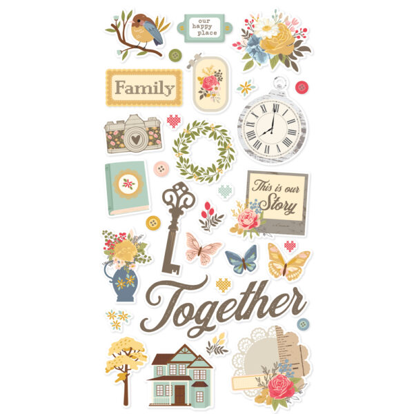 Simple Stories Front Porch 6X12 Chipboard