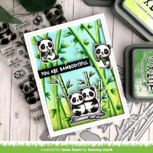 Lawn Fawn Die Bamboo Forest Backdrop: Portrait