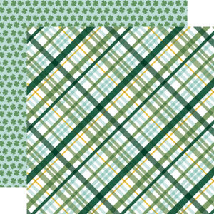 Echo Park Lucky Charm 12XS12 Irish Plaid