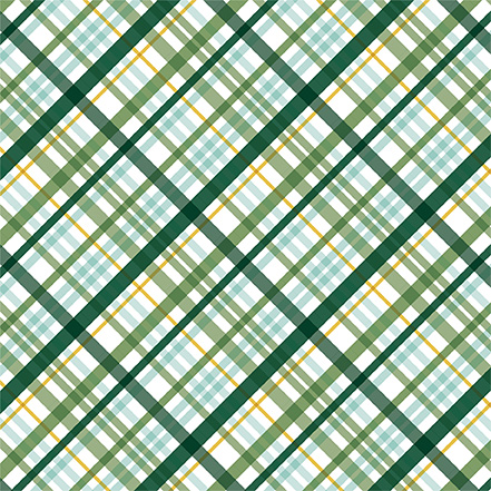 Echo Park Lucky Charm 12XS12 Irish Plaid
