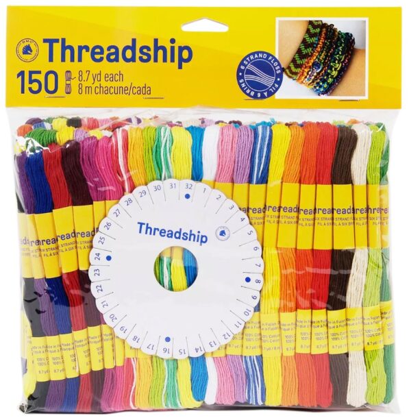 THREADSHIP 150 SKEINS EMBROIDERY THREAD THREADSHIP 150 SKEINS EMBROIDERY THREAD