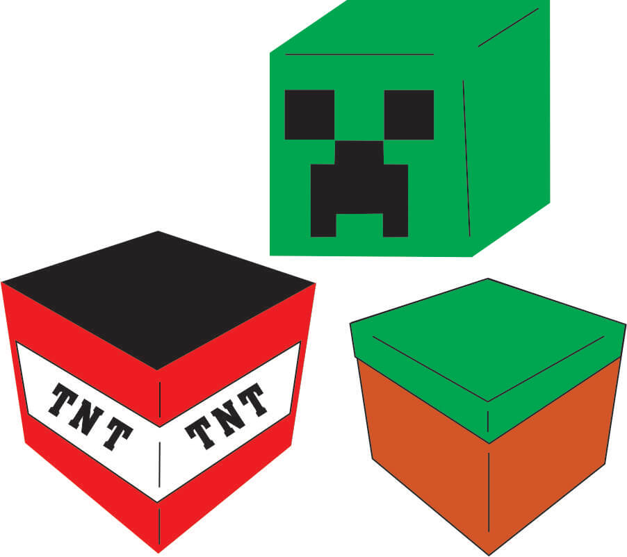 Petticoat Parlor Minecraft Cubes