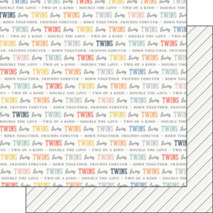 SCRAPBOOK CUSTOMS 12X12 TWINS DOUBLE SIDED PRIDE