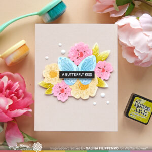 Waffle Flower Die Butterfly Blossom Texture