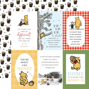 Ep the House At Pooh Corner 12X12 4X6 Journaling Cards