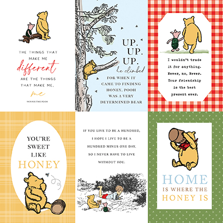 Ep the House At Pooh Corner 12X12 4X6 Journaling Cards