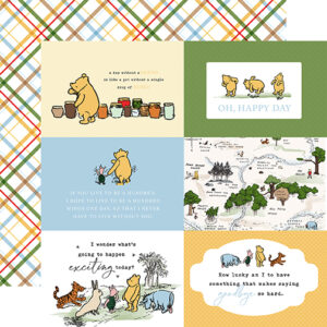 Ep the House At Pooh Corner 12X12 6X4 Journaling Cards
