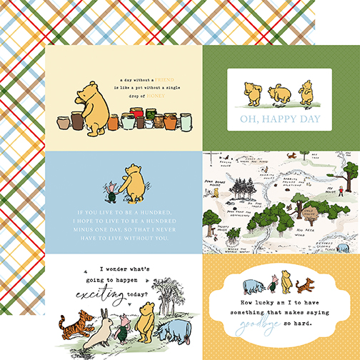 Ep the House At Pooh Corner 12X12 6X4 Journaling Cards