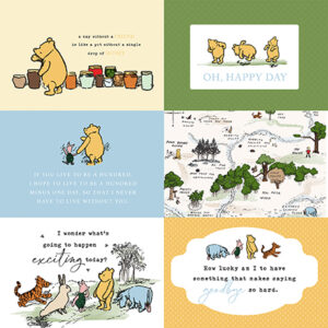 Ep the House At Pooh Corner 12X12 6X4 Journaling Cards